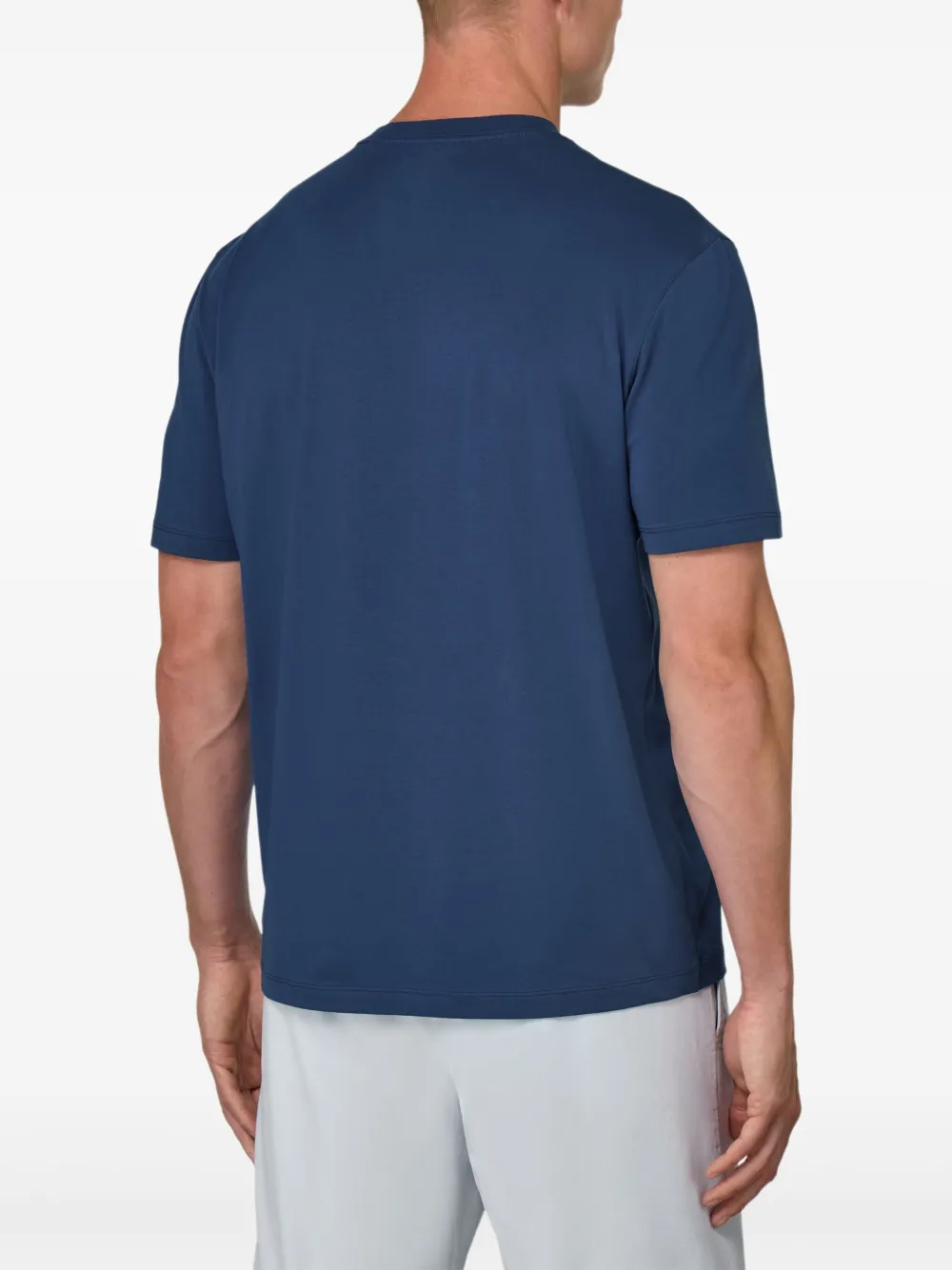 Boggi Milano Katoenen T-shirt Blauw