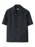 Burberry checked denim shirt - Blue
