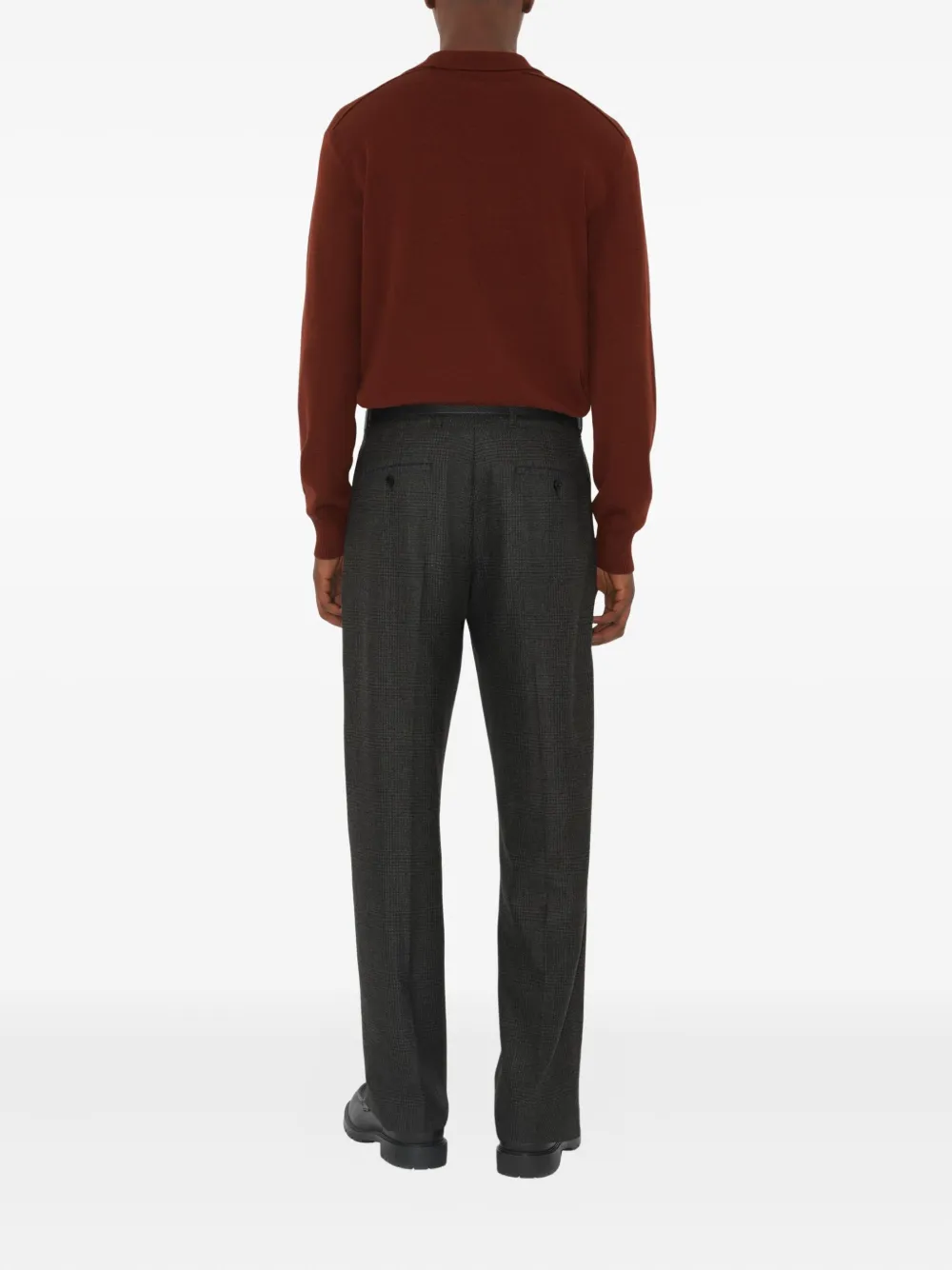 Burberry Wollen poloshirt Bruin