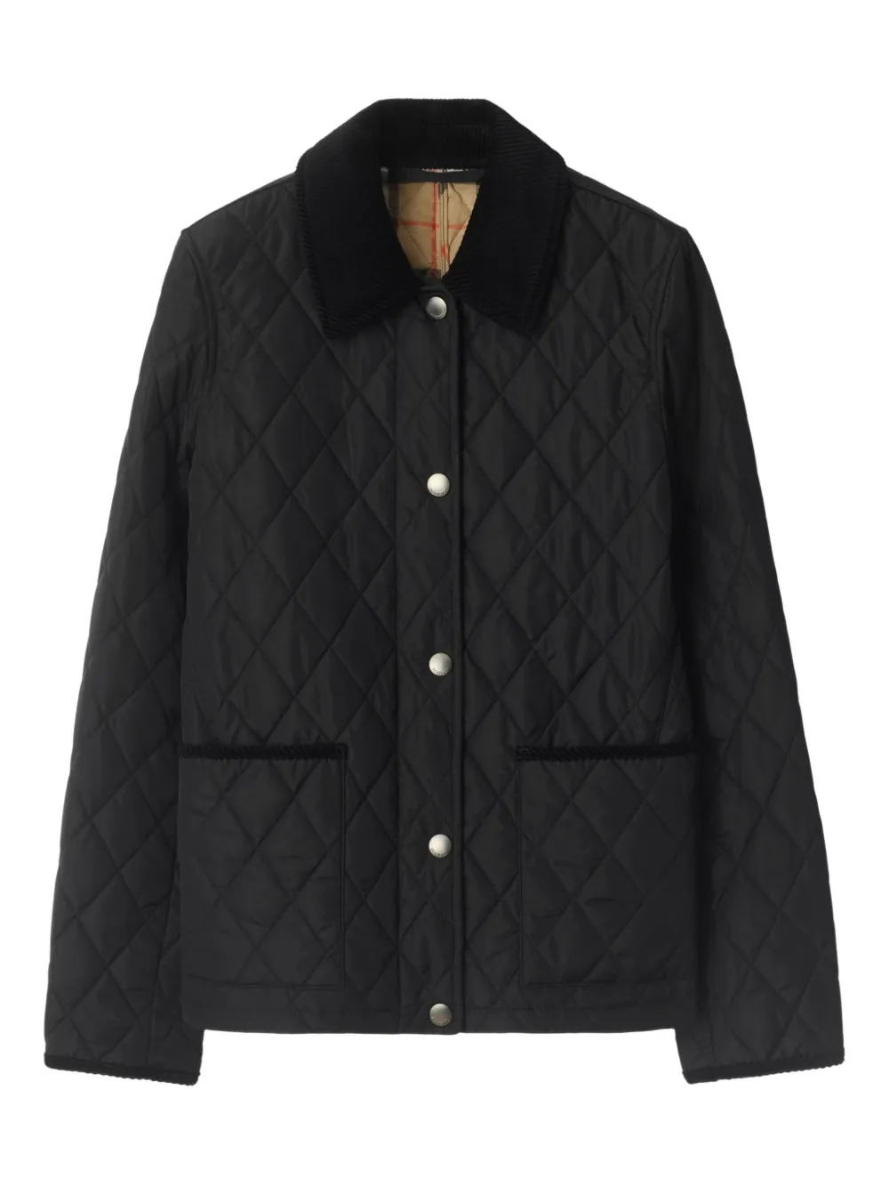 Burberry Gewatteerd jack Zwart