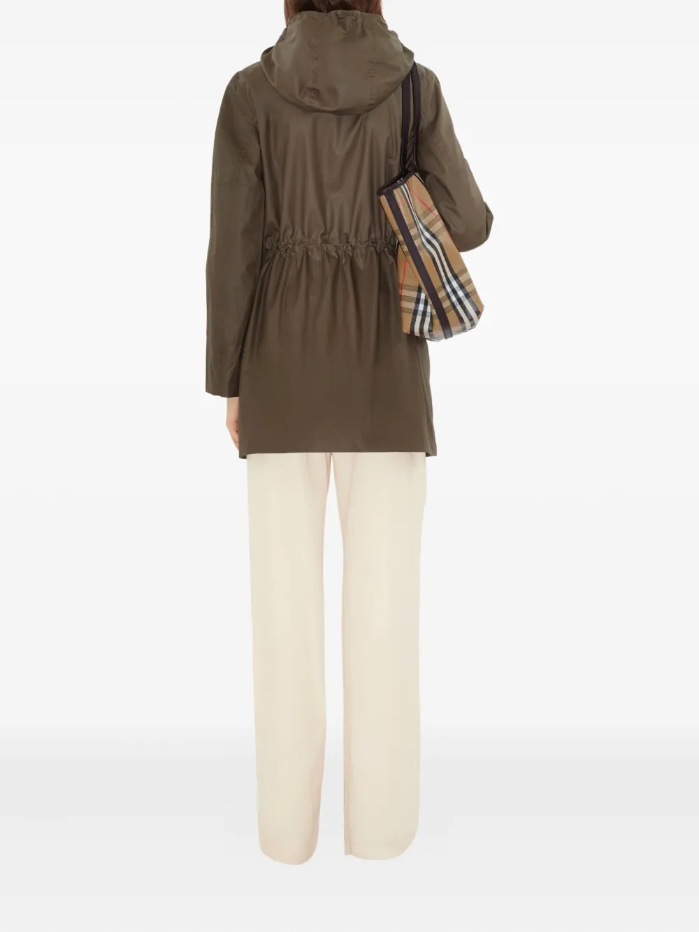 Burberry Gabardine parka Groen