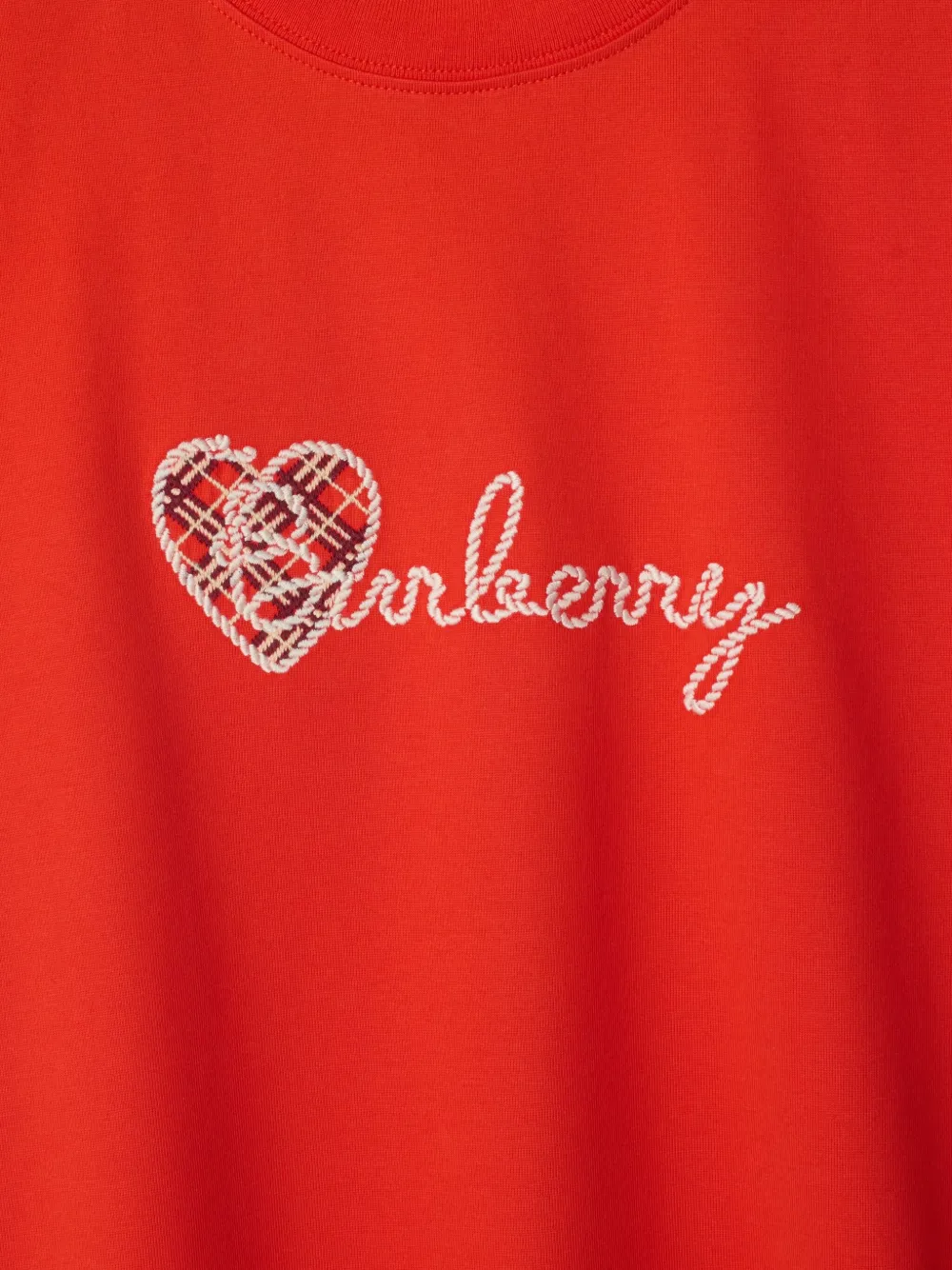 Burberry T-shirt met Heart-logo Rood