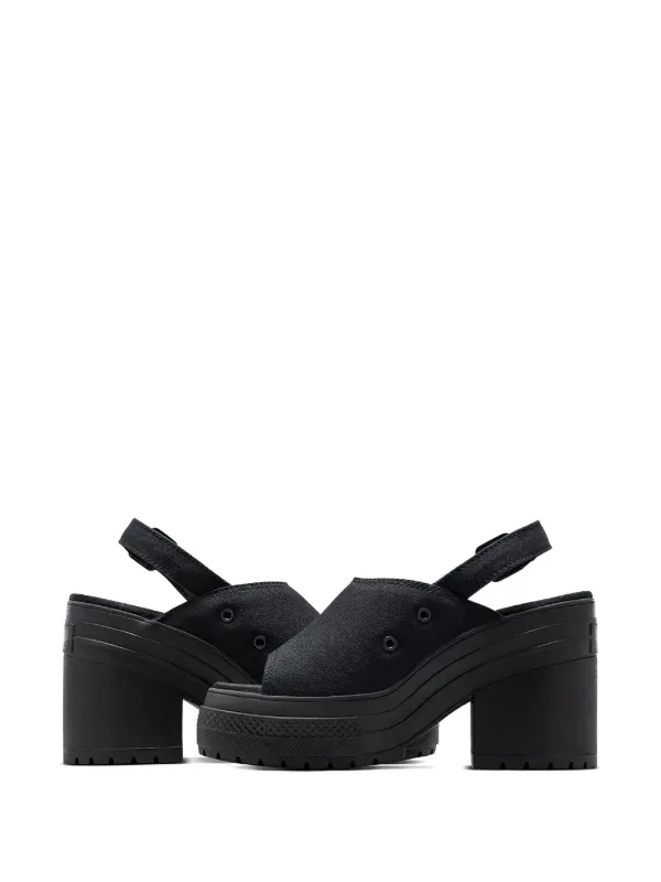 ⭐Converse Chuck 70 De Luxe Heel Platform Sz 5.5 Men\'s shoes Sandal Black A12567F SIZE 11.5 WOMENS - Chuck 70 De Luxe Heel Sandal Platform  main image 4
