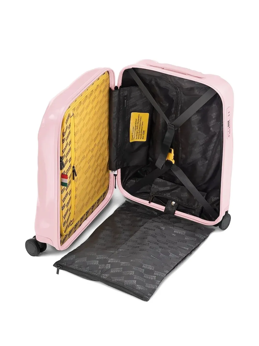 Crash Baggage Icon reistas met voorgevormd design Roze