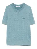 Lacoste cable-knit sweater - Blue