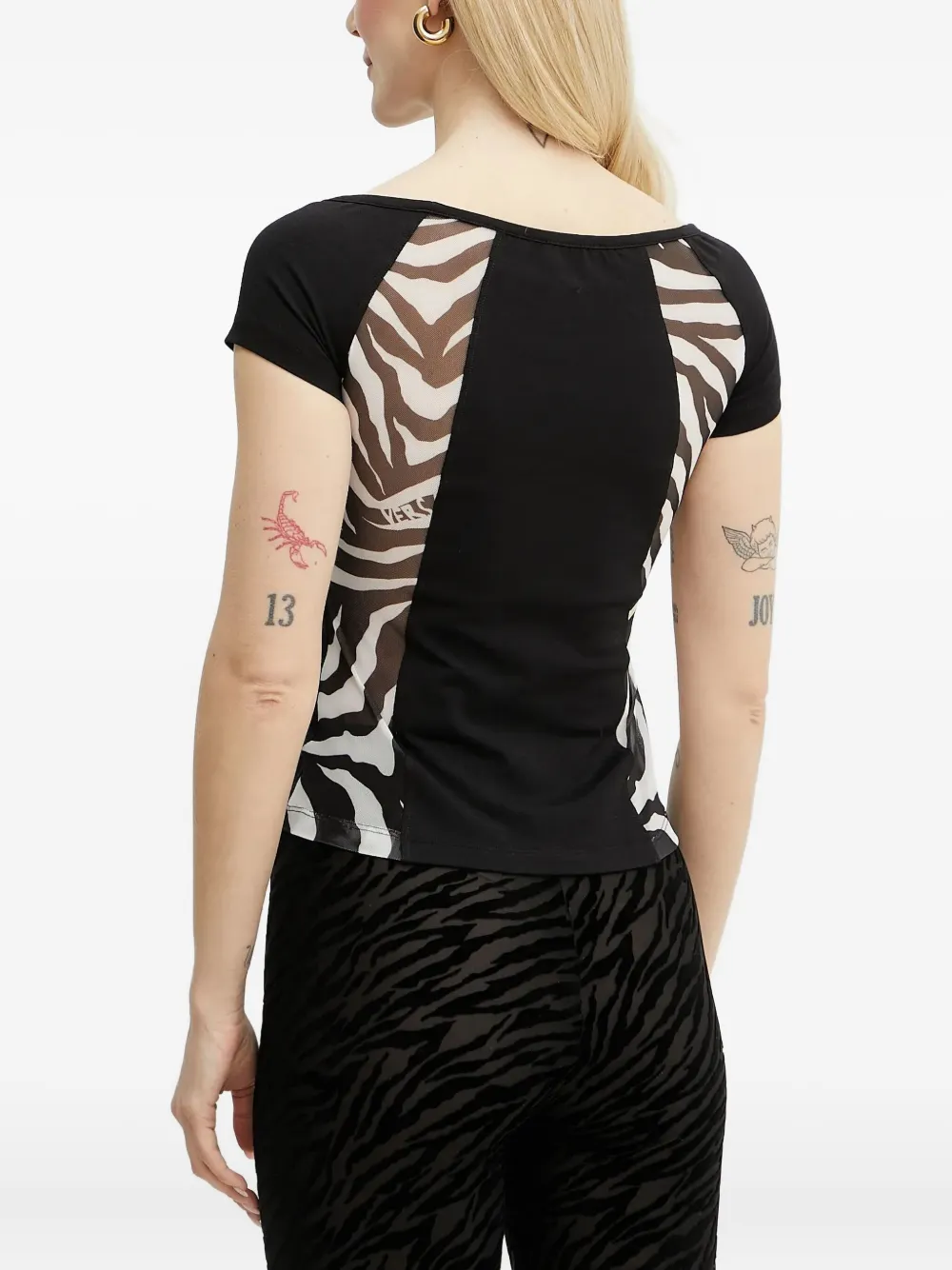 Versace Jeans Couture Logo T-shirt In Black