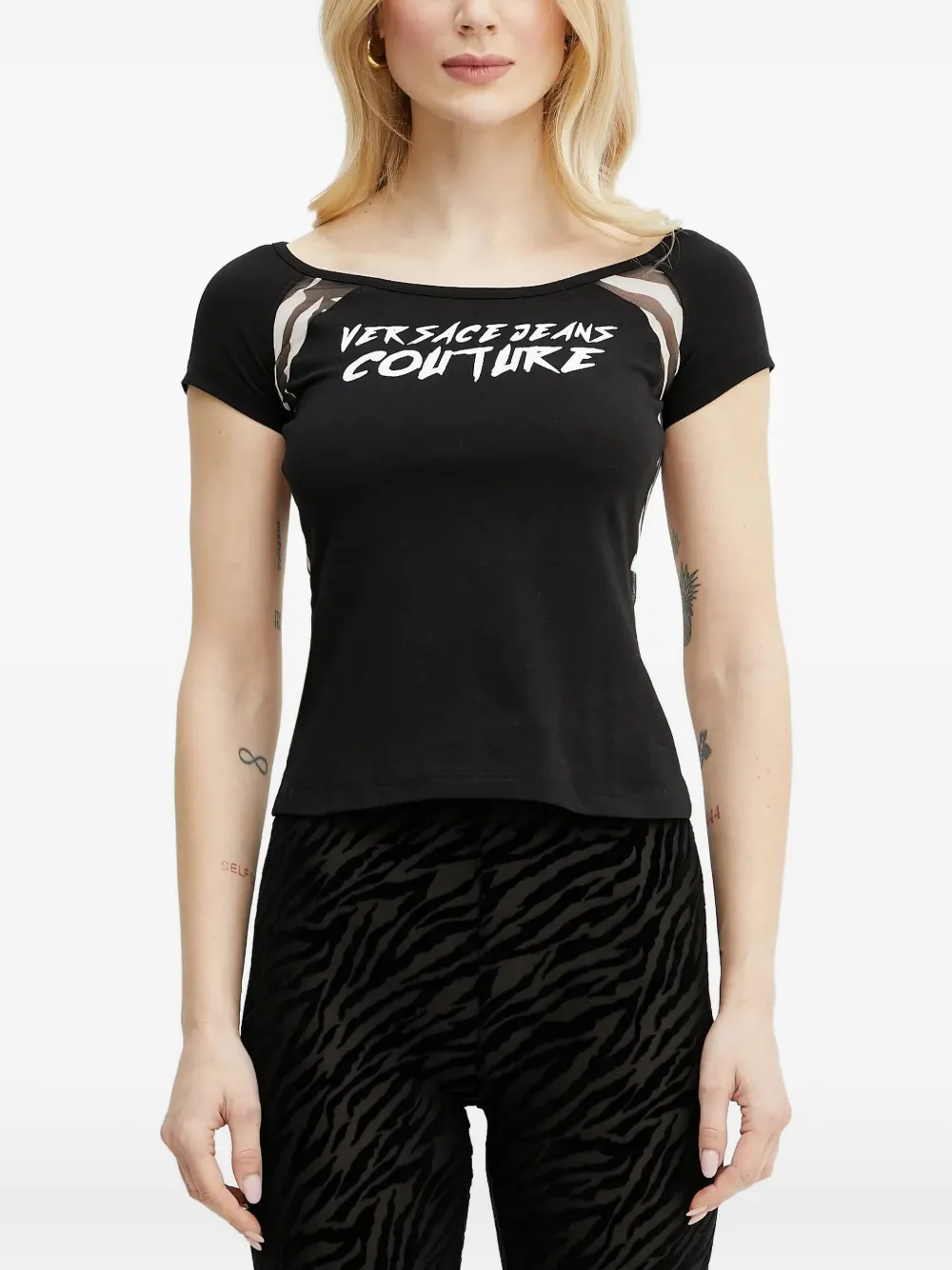 Versace Jeans Couture logo t-shirt | Black | Image 1