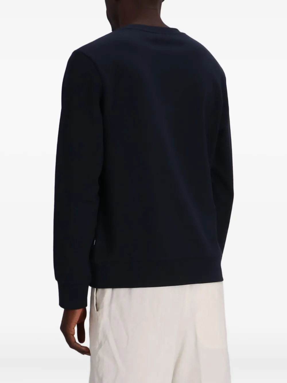 BOSS Sweater met geborduurde bloemen Blauw