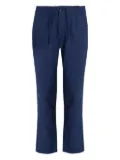 BOSS drawstring-waist trousers - Blue