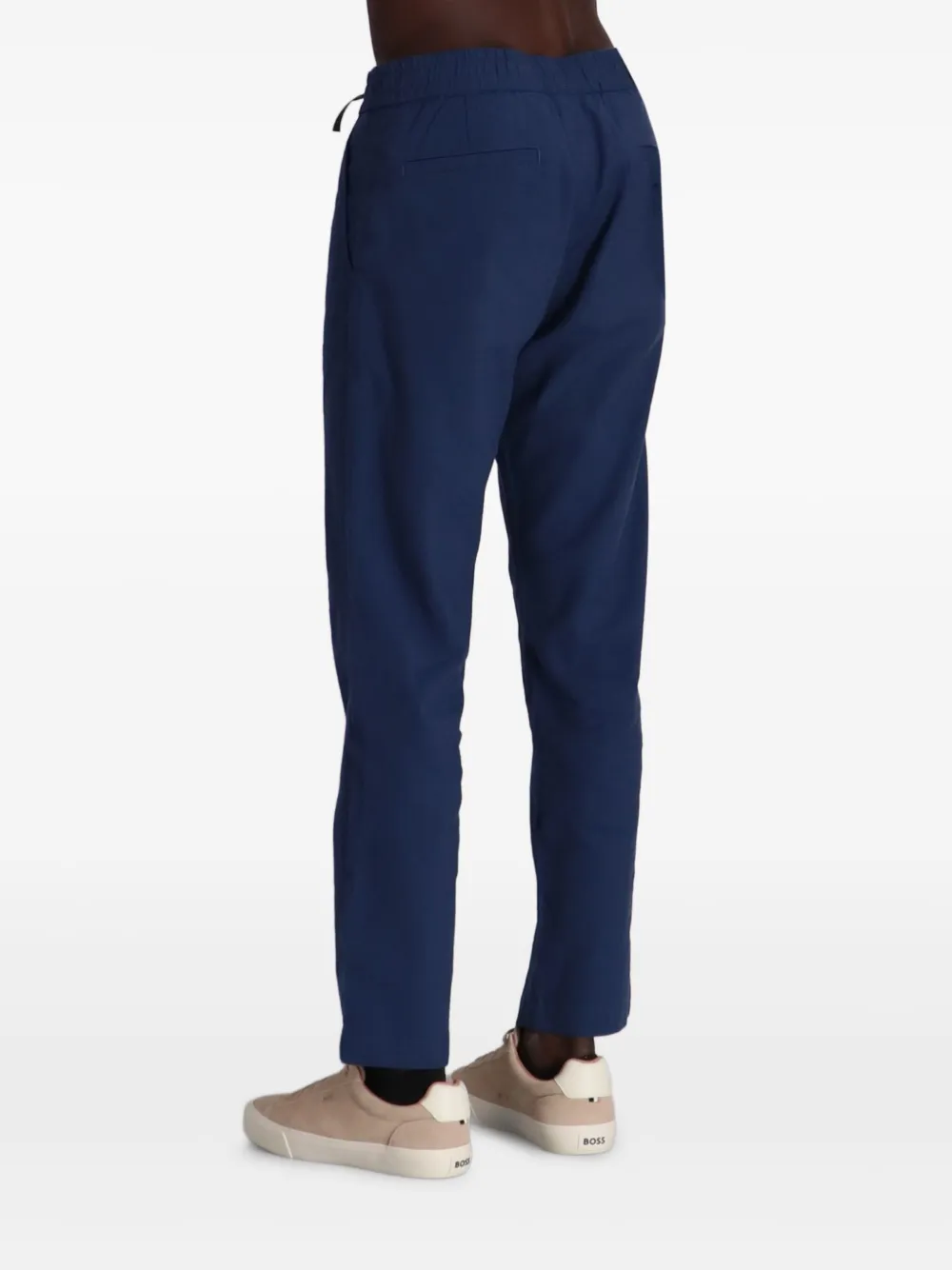 BOSS Broek met trekkoordtaille Blauw