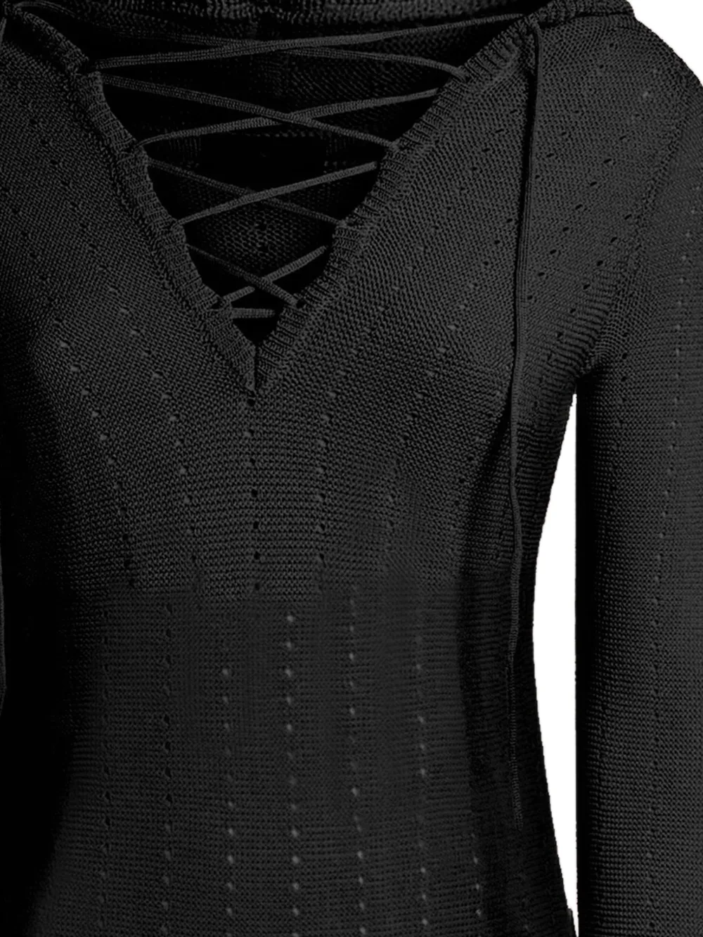ETRO Trui met capuchon en veters Zwart