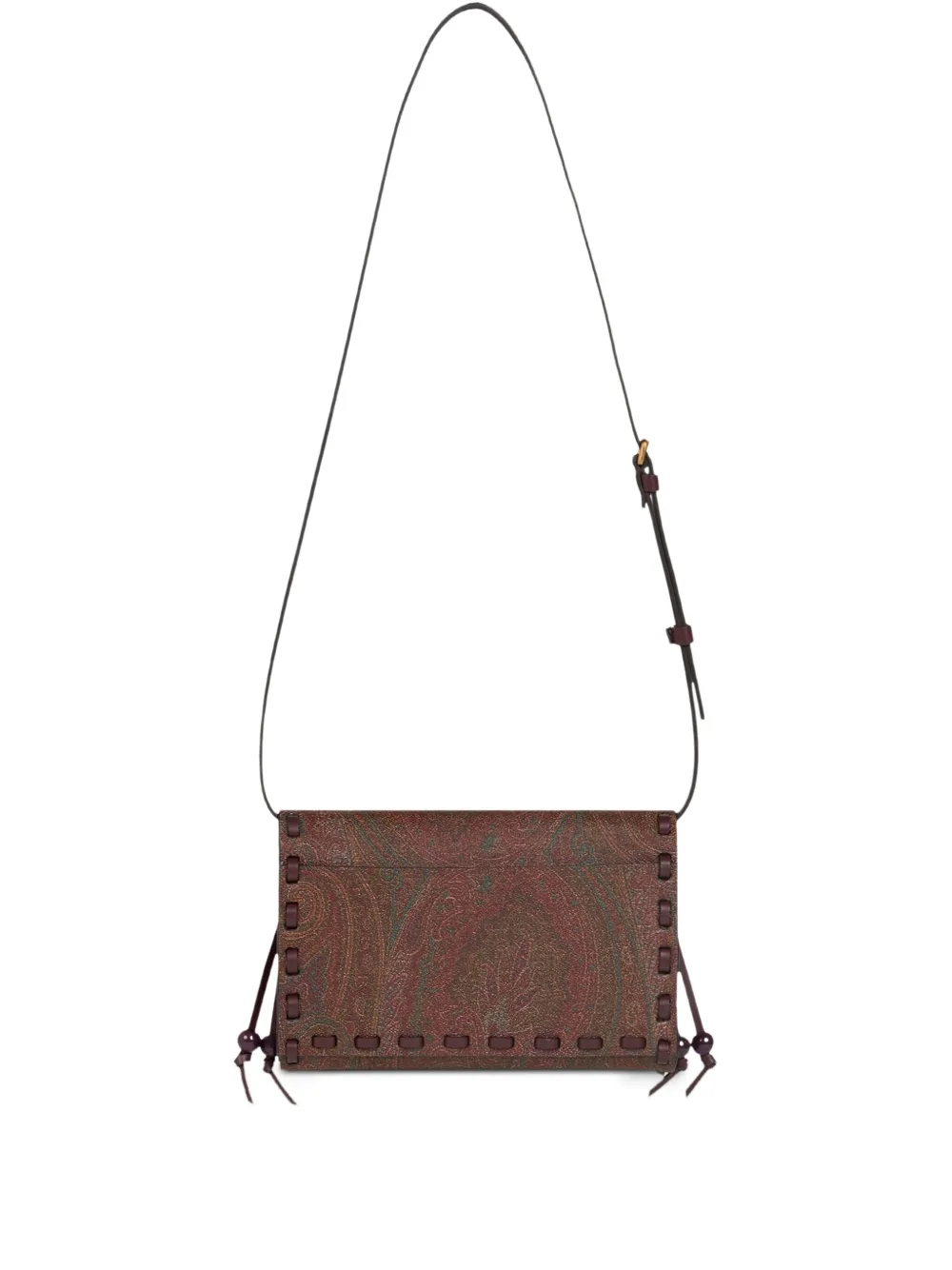 ETRO Clutch met paisley-print - Bruin