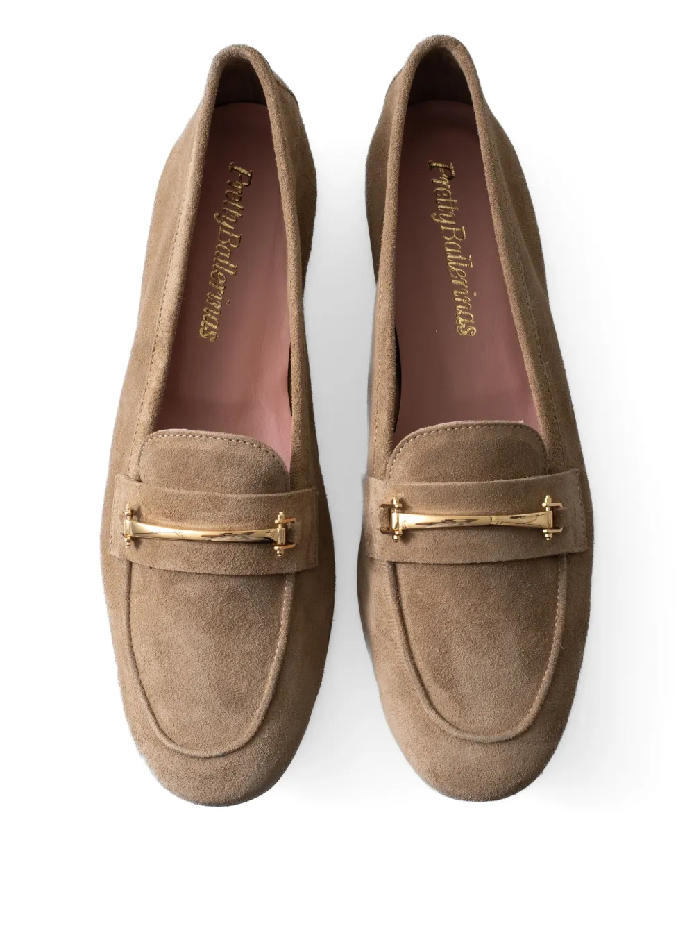 Pretty Ballerinas suede loafers Neutrals
