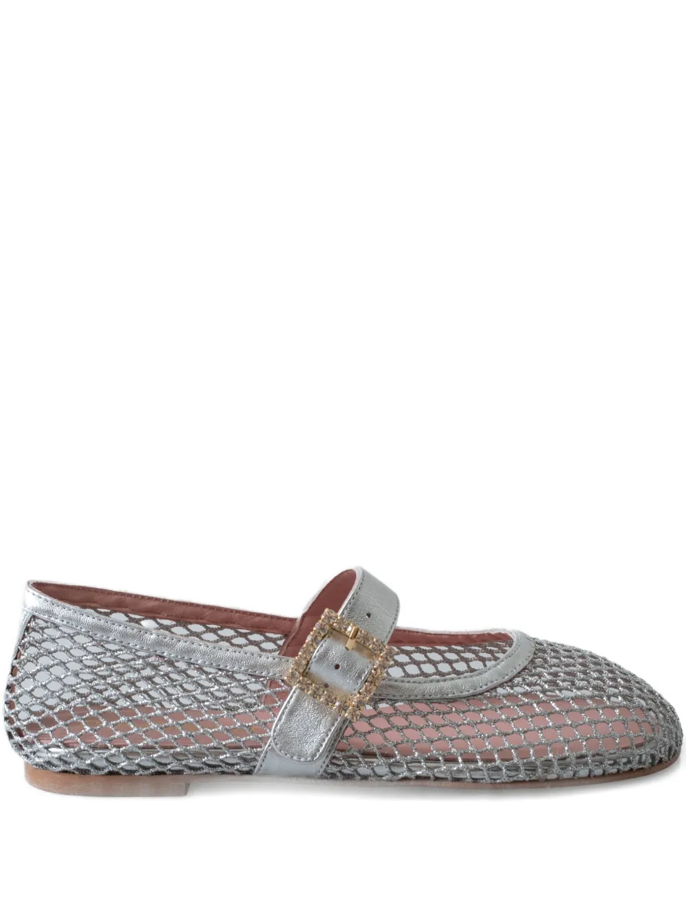Pretty Ballerinas Georgia ballerina shoes Silver