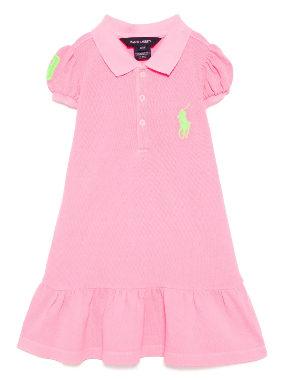 POLO RALPH LAUREN KIDS ロゴ ワンピース - ピンク POLO RALPH LAUREN KIDS ロゴ ワンピース - ピンク