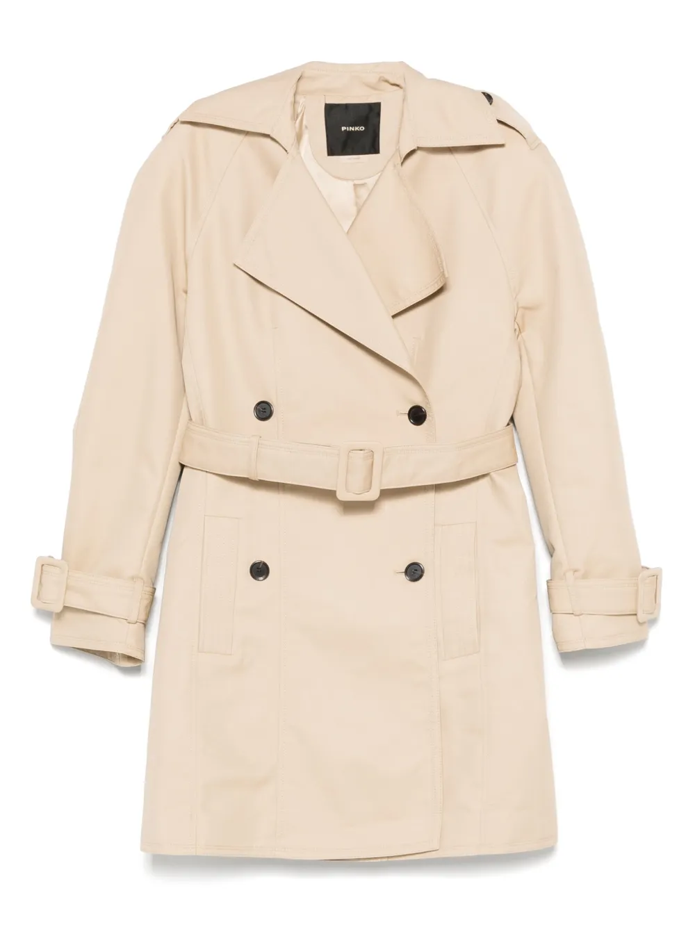double-breasted trench coat