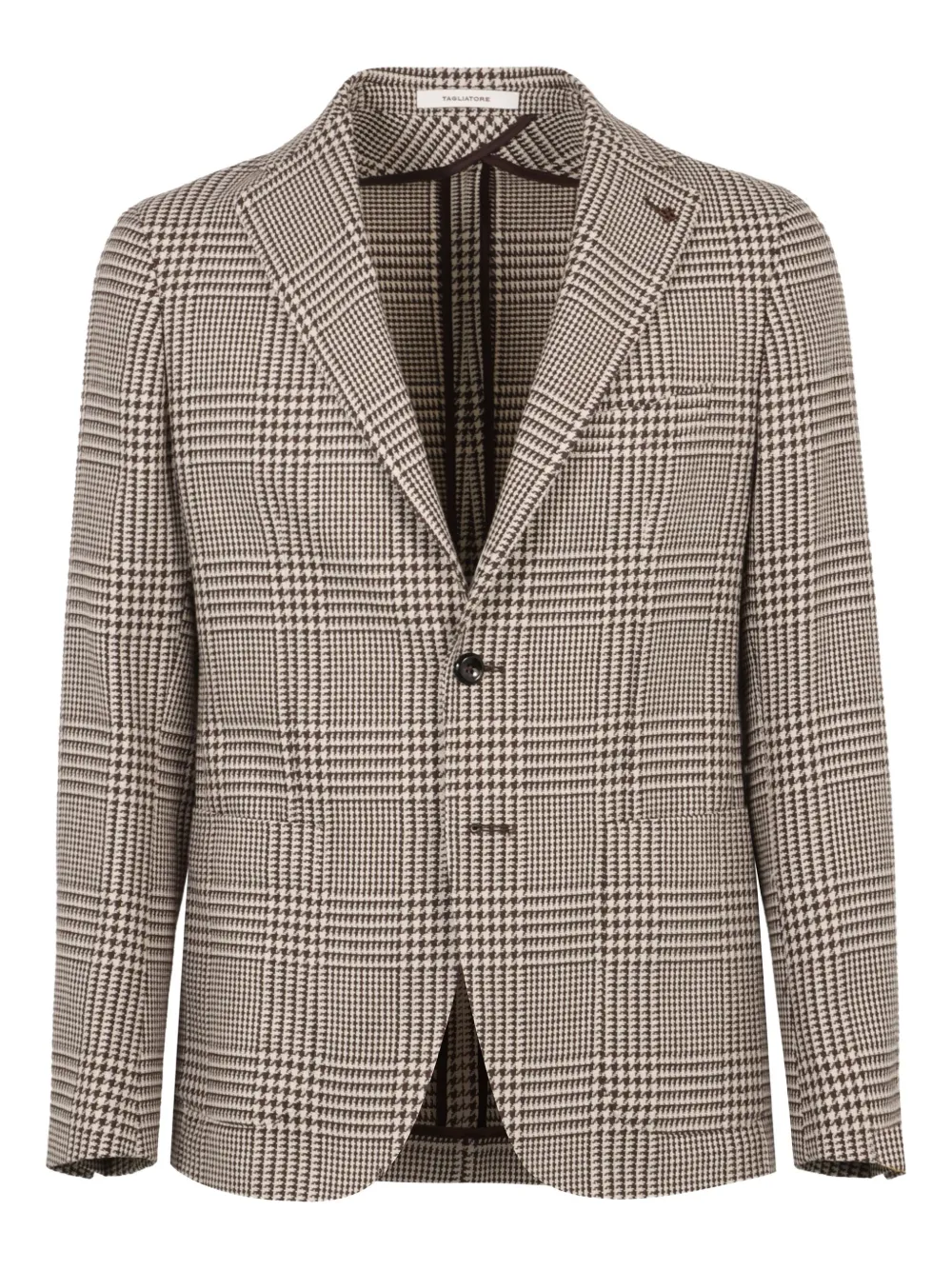 Tagliatore wool single-breasted blazer | Brown | Image 1