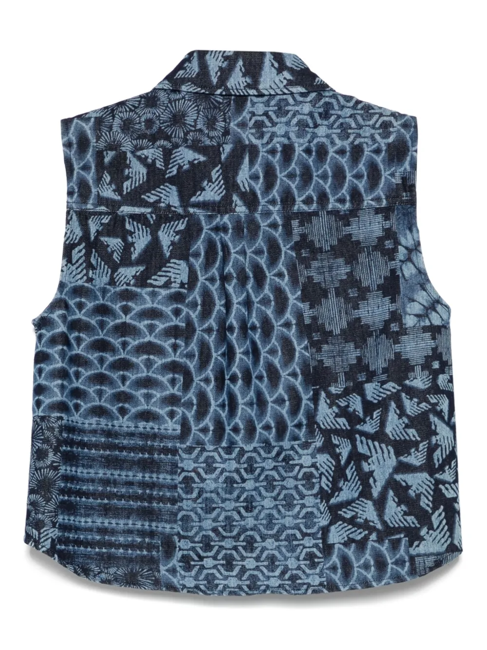 Emporio Armani Denim top Blauw