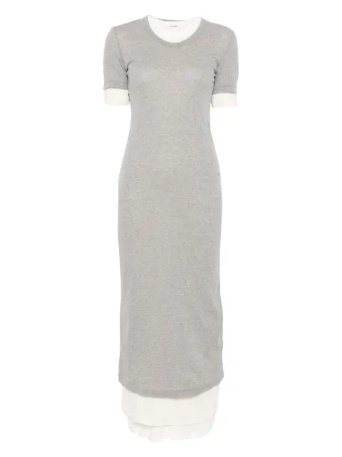 JIL SANDER+ vestido largo a capas