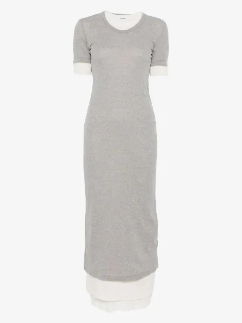 JIL SANDER+ vestido largo a capas