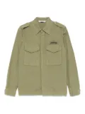 ASPESI detachable-logo shirt - Green