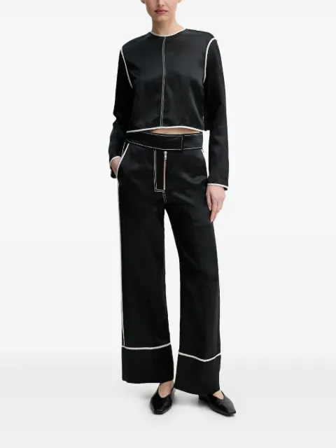 Day Birger Et Mikkelsen piping-detail zip-fastening blouse