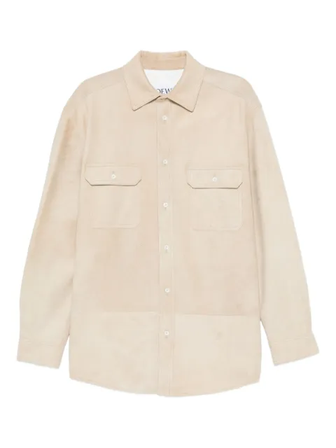 LOEWE double-pocket lambskin shirt