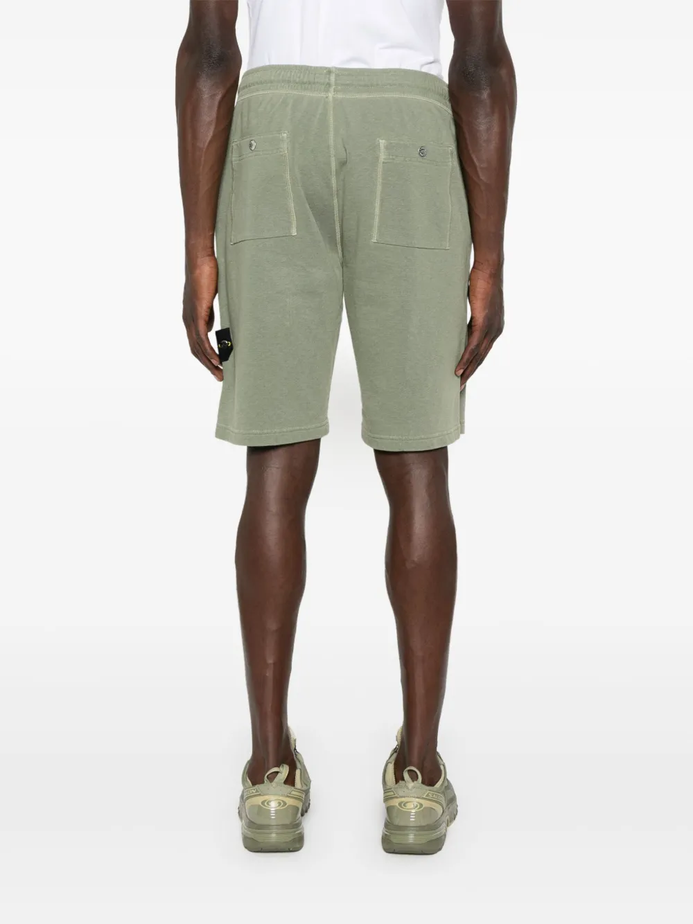 Stone Island Trainingsshorts met Compass-logopatch Groen