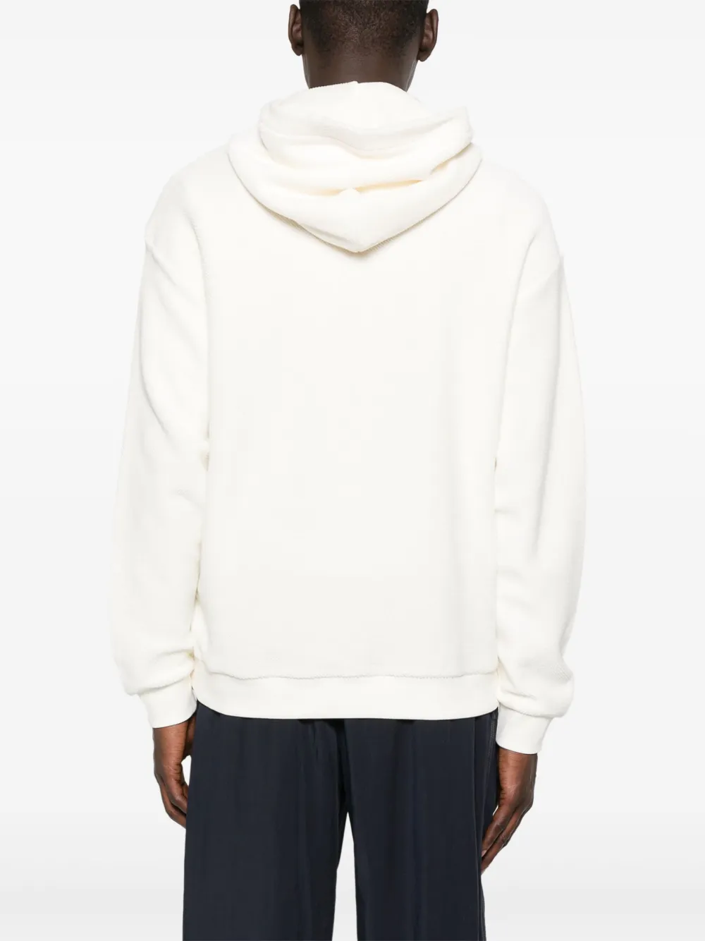 Emporio Armani Hoodie met geborduurd logo Wit