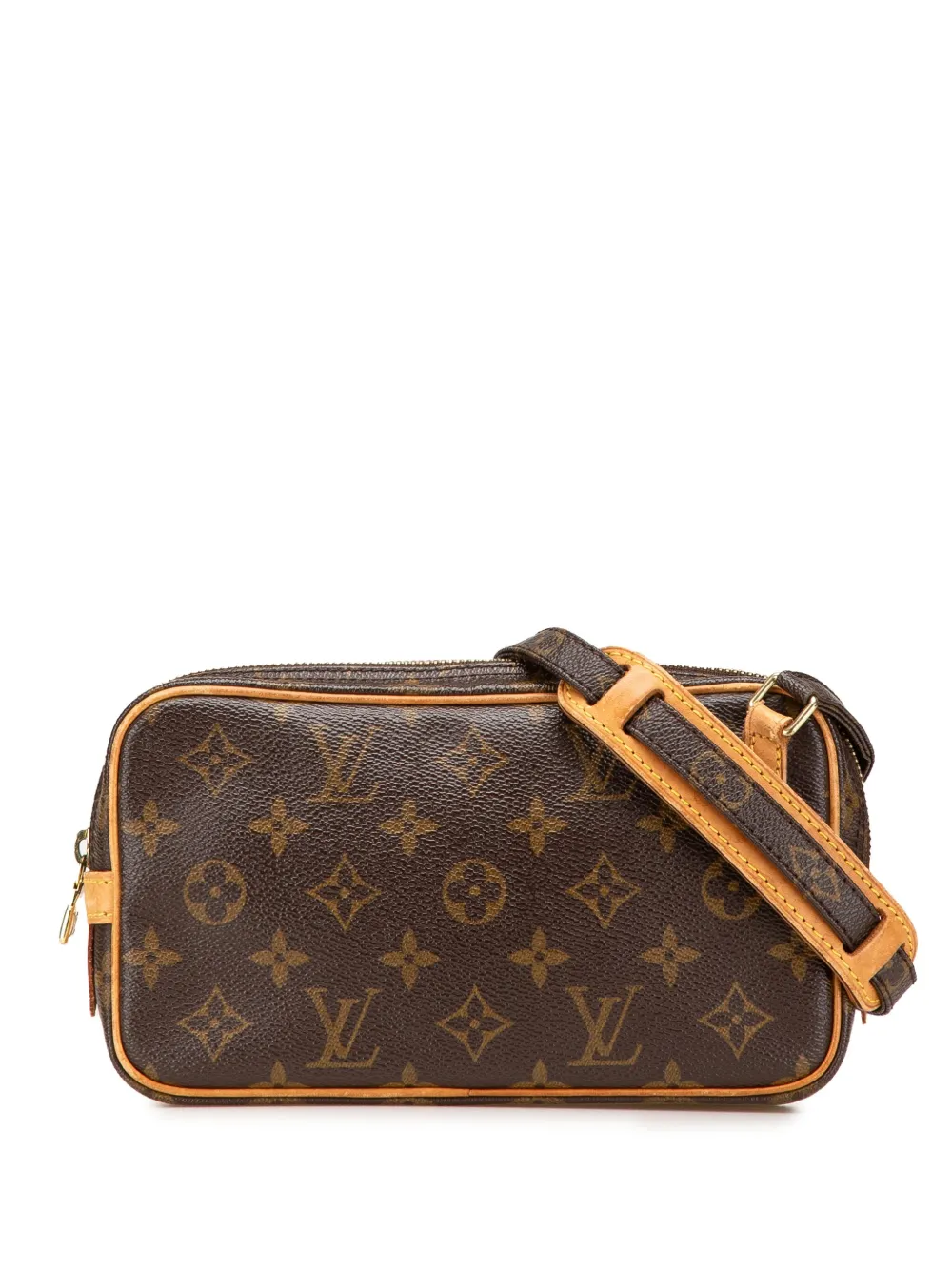 Louis Vuitton Pre-Owned 2003 モノグラム ポシェット マルリー バンドリエール ショルダーバッグ - ブラウン Louis Vuitton Pre-Owned 2003 モノグラム ポシェット マルリー バンドリエール ショルダーバッグ - ブラウン