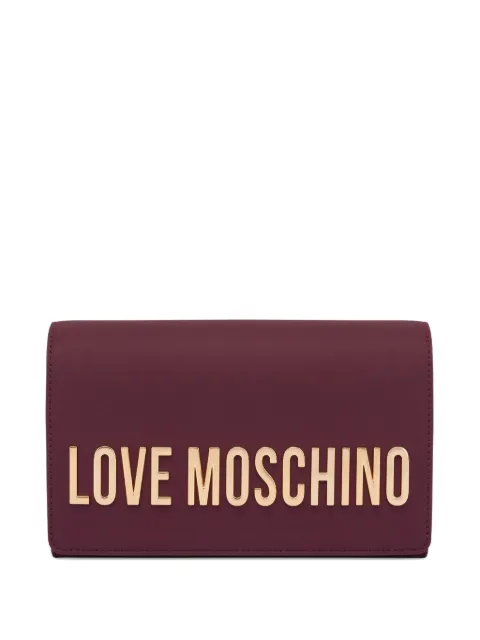 Love Moschino logo-lettering clutch bag