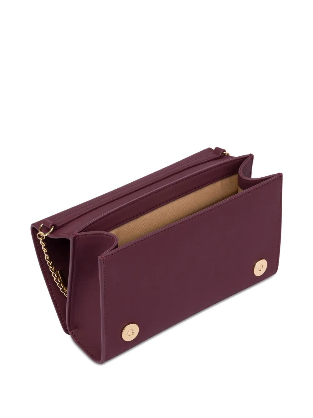 Love Moschino Clutch met logo Paars
