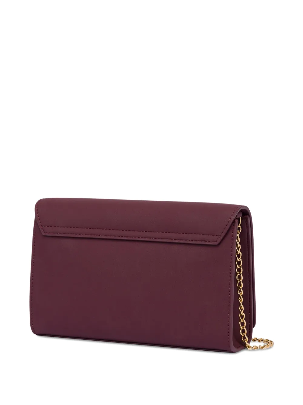 Love Moschino Clutch met logo Paars