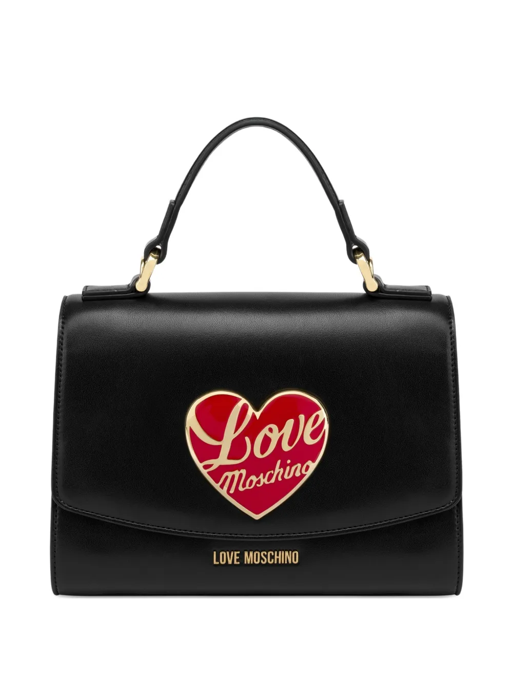 Love Moschino heart-appliqué tote bag | Black | Image 1