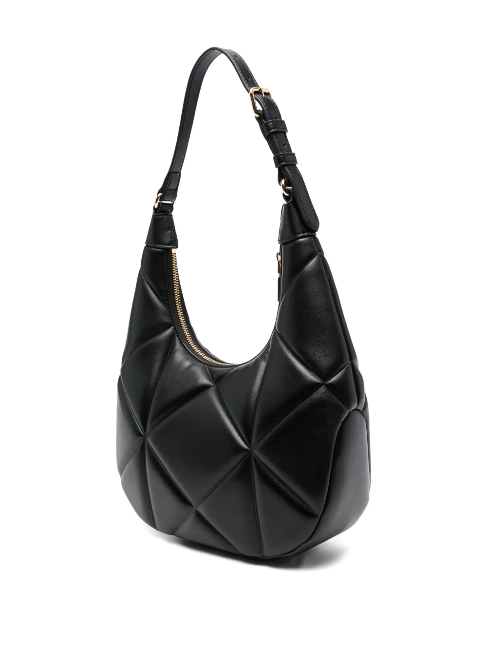 Love Moschino Schoudertas met logoplakkaat Zwart