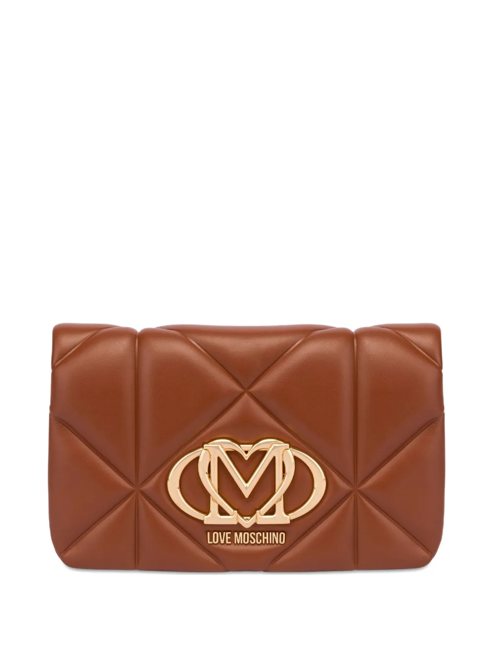 logo-plaque clutch bag
