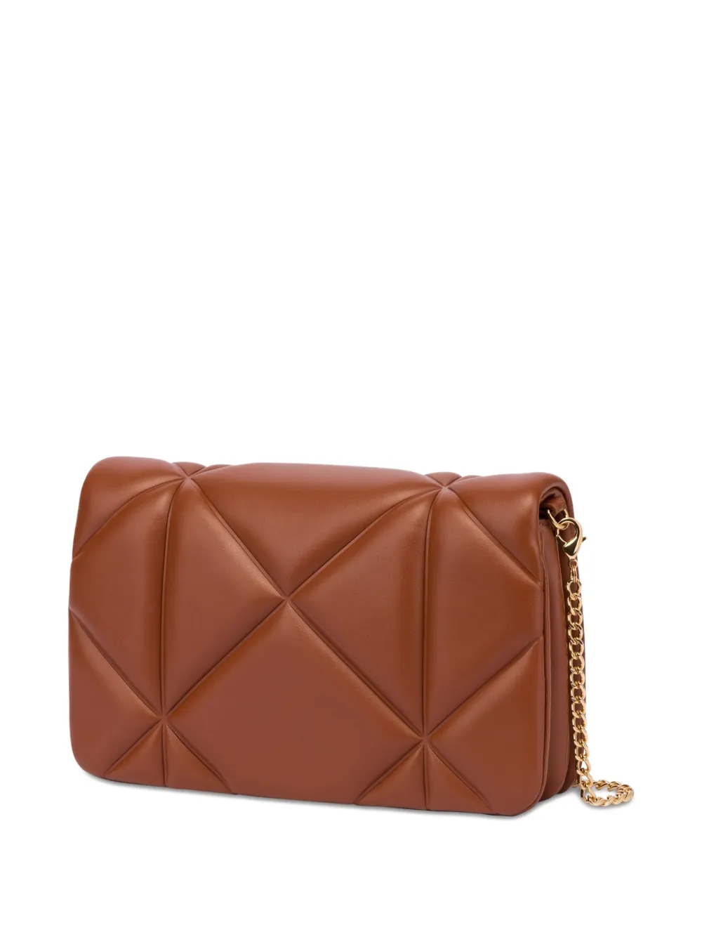 Love Moschino Clutch met logoplakkaat - Bruin