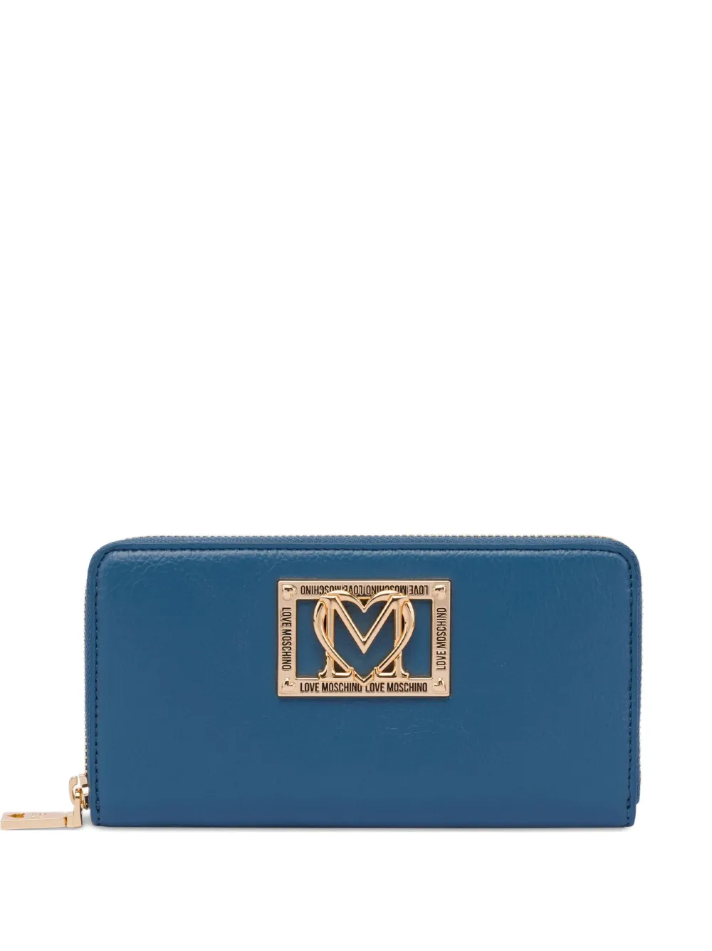 Love Moschino Portemonnee met logoplakkaat Blauw