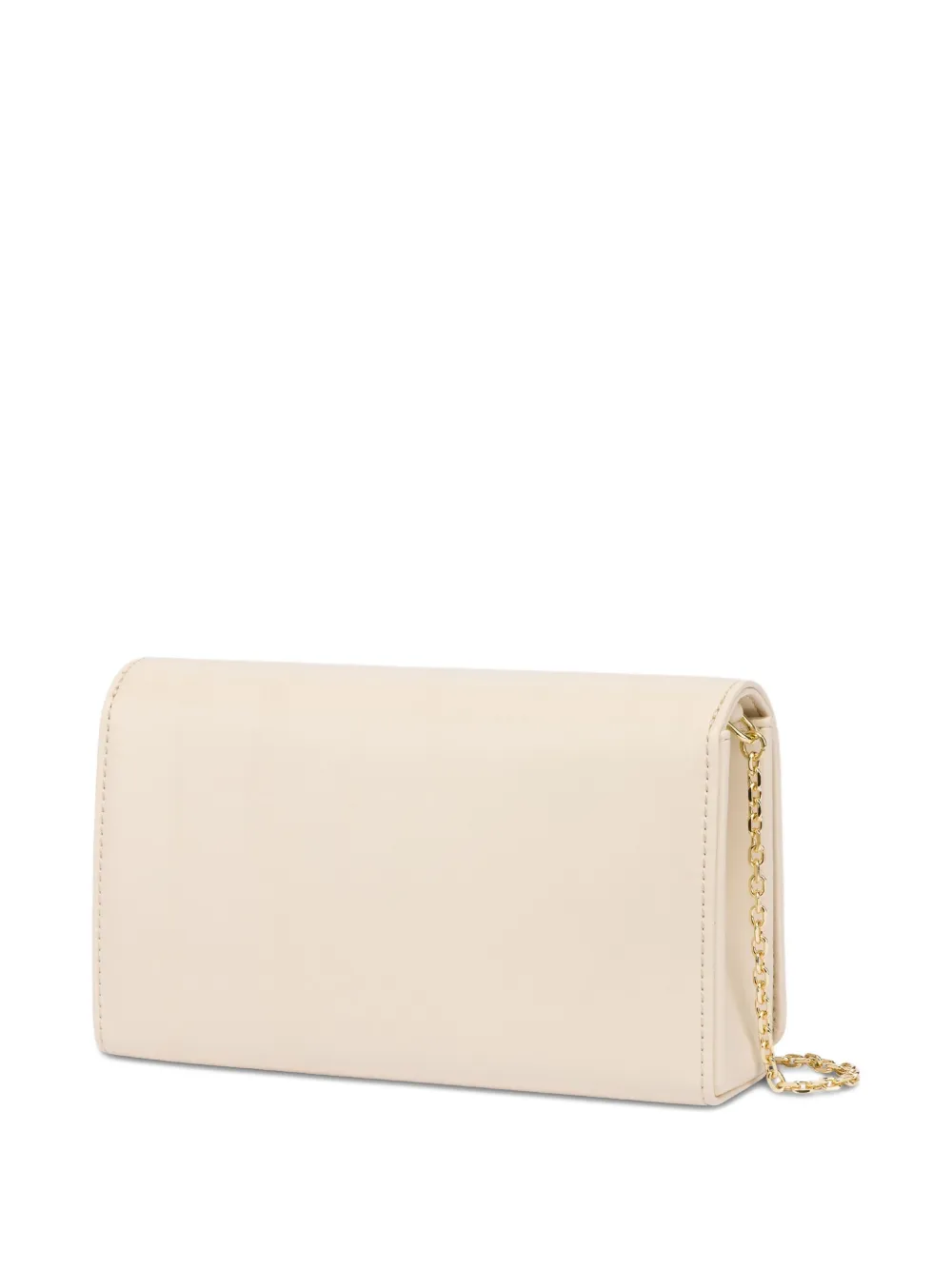 Love Moschino Clutch met hartplakkaat Wit