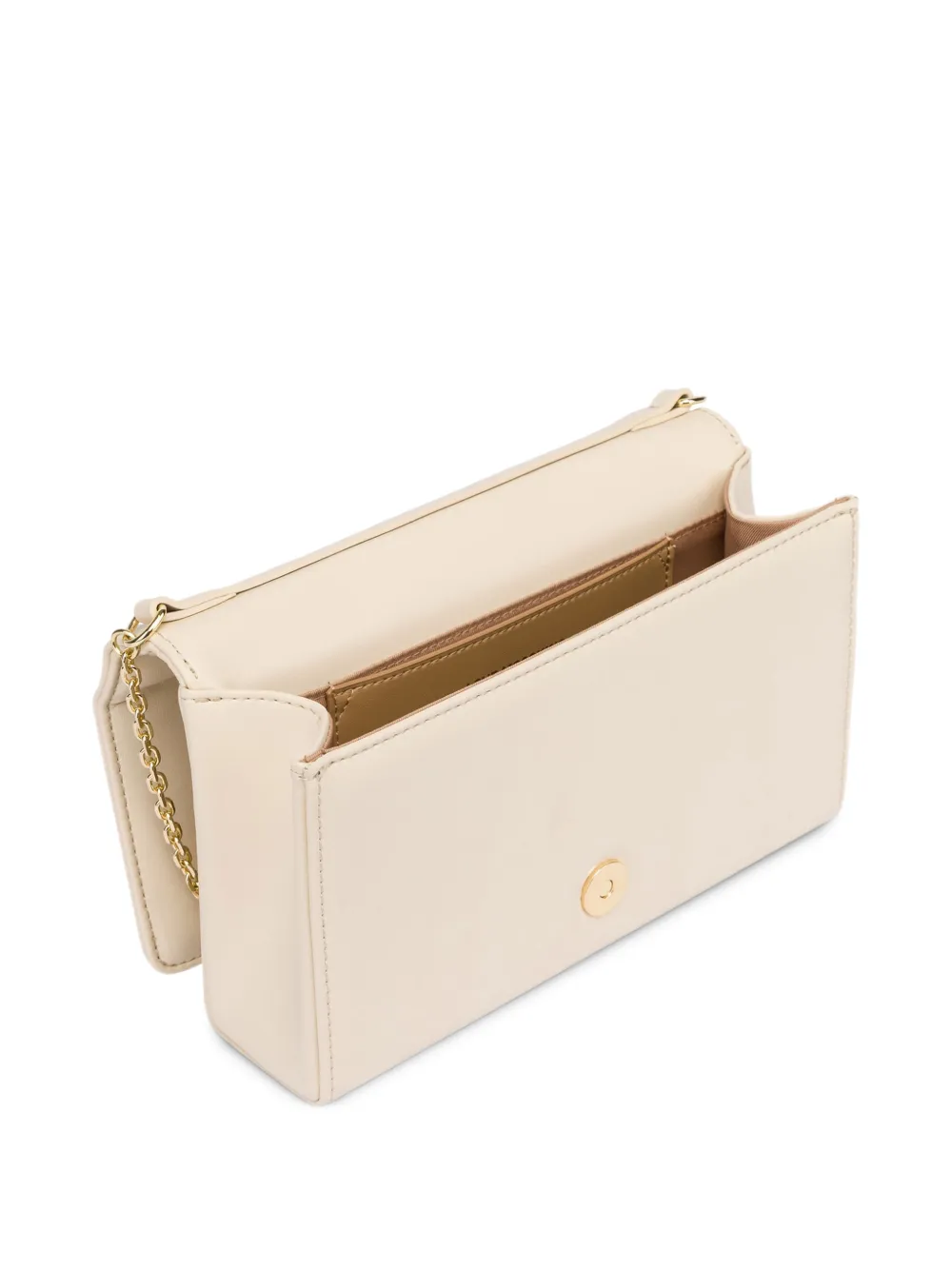 Heart-Plaque Clutch Bag
