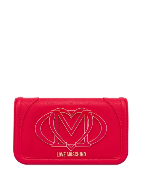 Love Moschino logo-plaque clutch bag