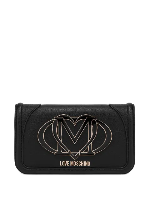 Love Moschino logo-plaque clutch bag