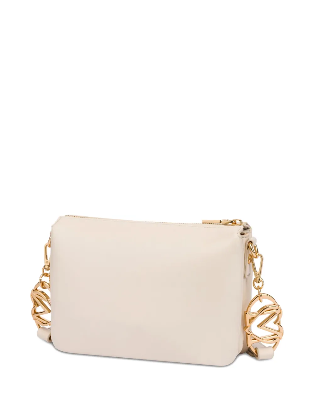 Love Moschino Crossbodytas met hartplakkaat Beige