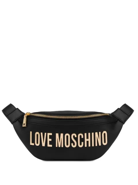 Love Moschino شنطة وسط بزينة حروف شعار الماركة