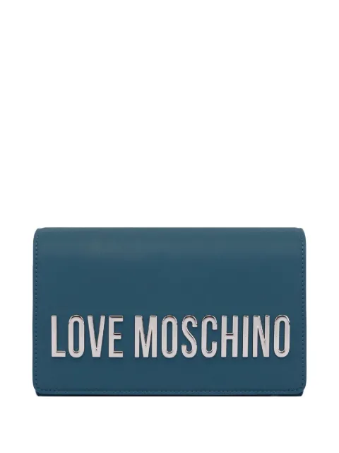 Love Moschino logo-lettering clutch bag