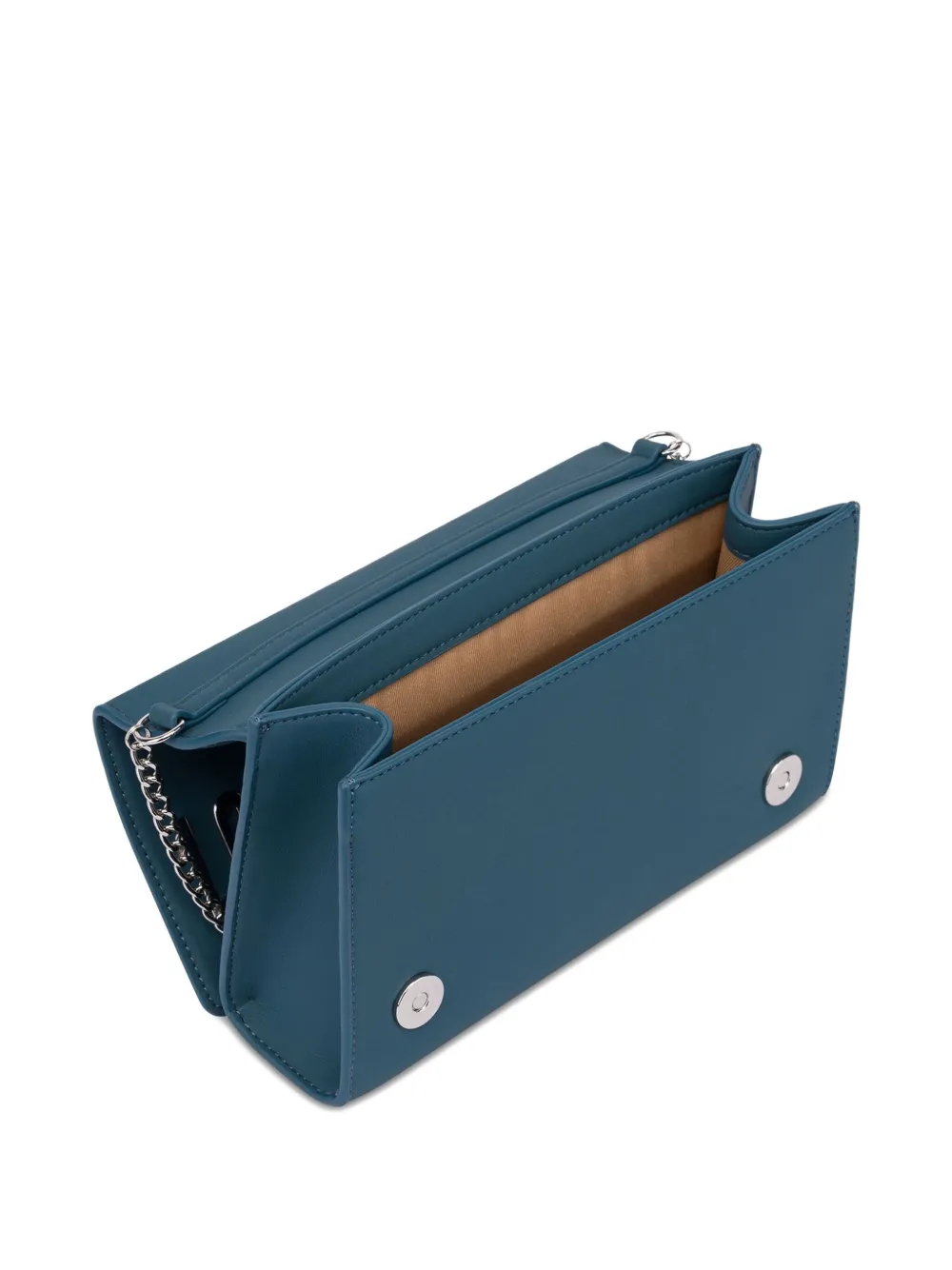 Love Moschino Clutch met logo Blauw