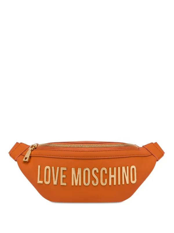モスキーノ　バッグ　オレンジ色 Love Moschino ロゴ ベルトバッグ | オレンジ | FARFETCH JP