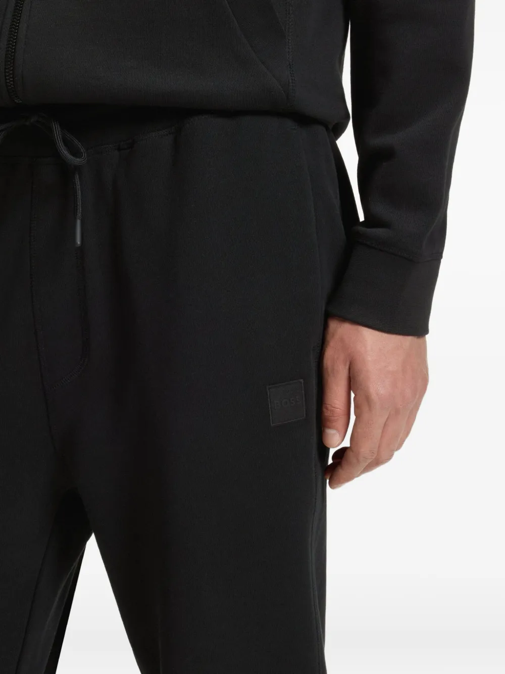 Hugo Boss Logo-print Track Pants In Black