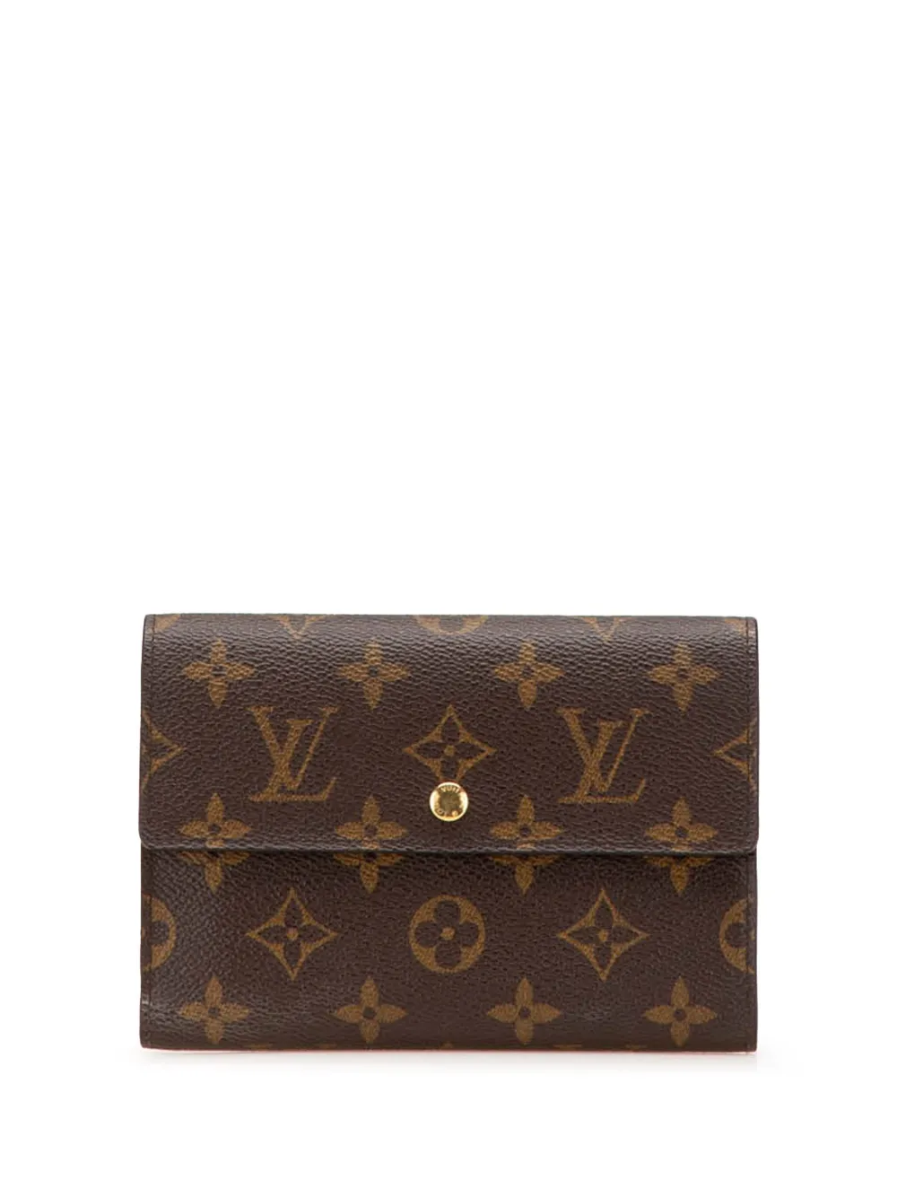 Louis Vuitton Pre-Owned 2001 モノグラム ポルト トレゾール エテュイ パピエ ウォレット 財布 - ブラウン Louis Vuitton Pre-Owned 2001 モノグラム ポルト トレゾール エテュイ パピエ ウォレット 財布 - ブラウン