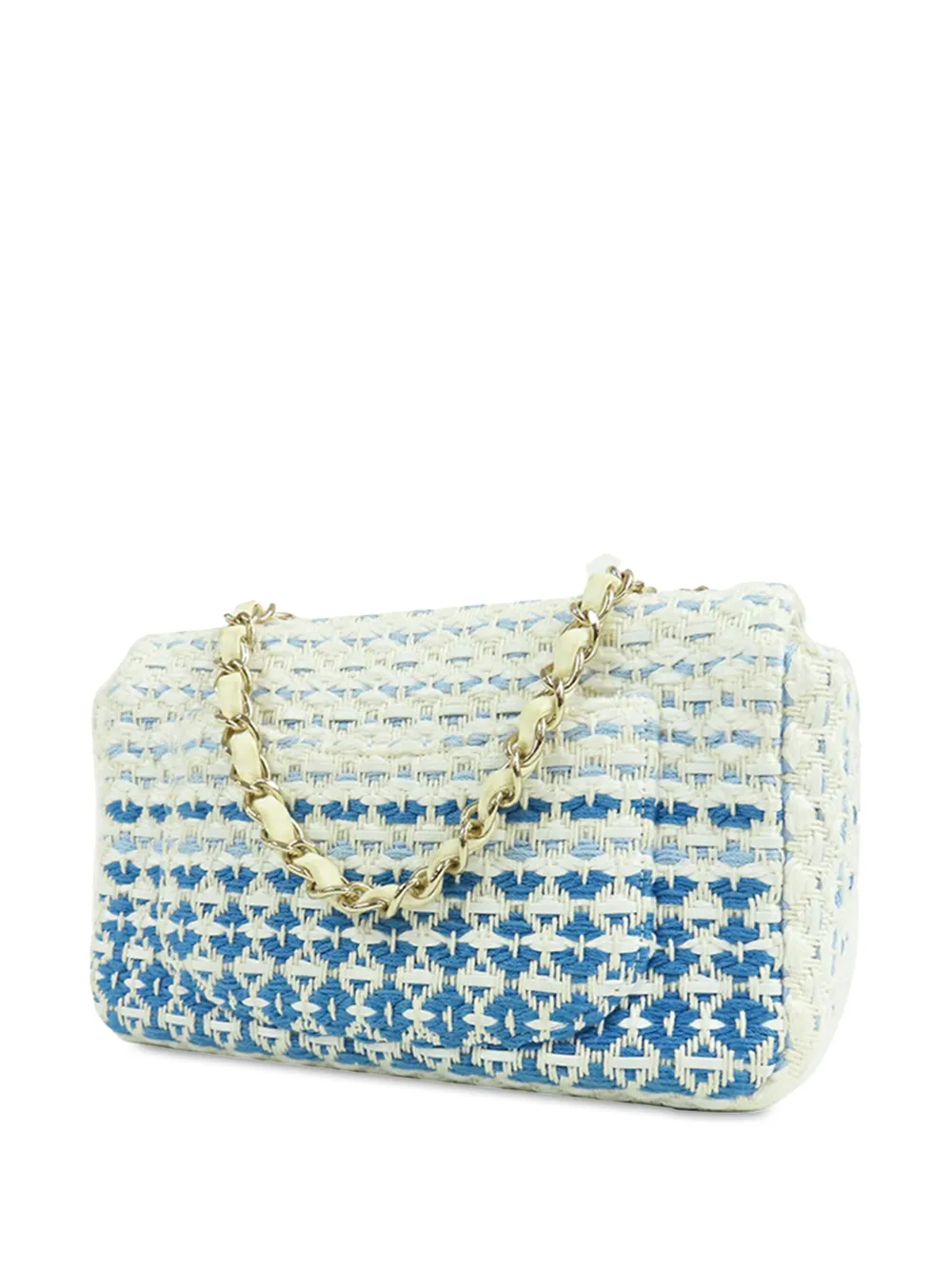 CHANEL Pre-Owned bolsa de hombro Single Flap rectangular mini de algodón 2019 | Bolsas | Image 2